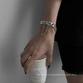 Shangjie OEM Joyas Fashion Hip Hop Collier et bracelet bijoux de bijoux de bijoux mentaux Ensemble de bijoux uniques